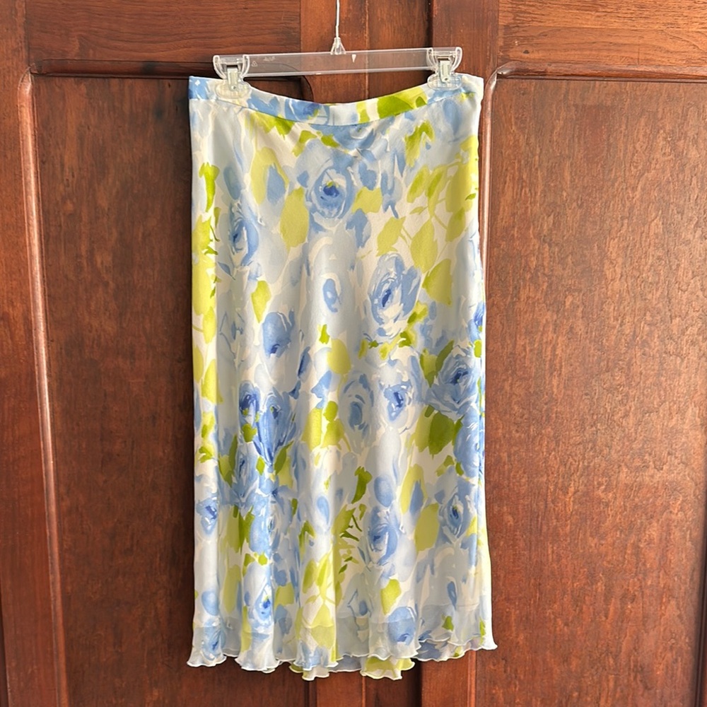 Vintage Silk Floral Fairycore Skirt by Spenser Jeremy